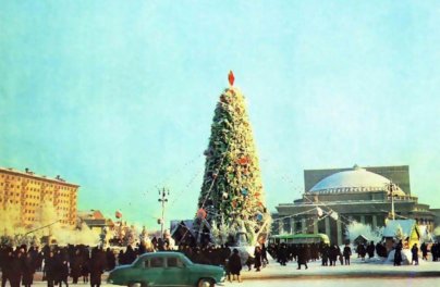 Загляни в прошлое: как в советское время украшали Новосибирск к Новому году 